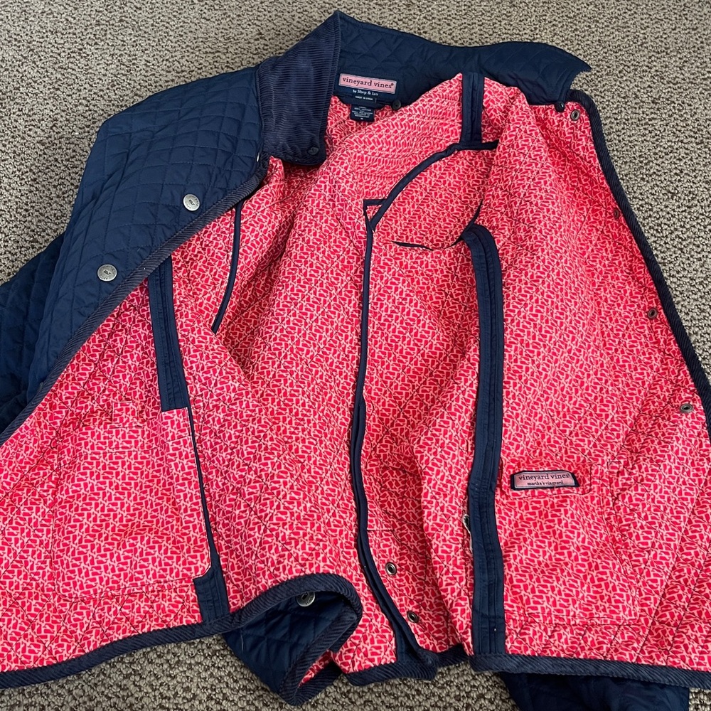 Vineyard vines blue quilted jacket - Picture 4 of 5